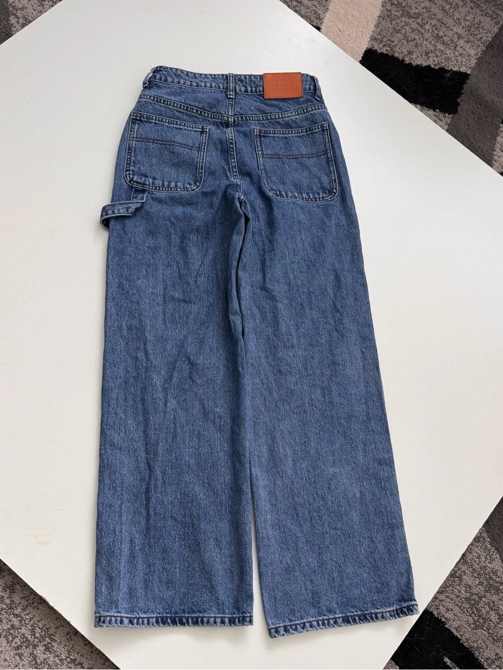 Princess Polly Wide Leg Carpenter Jeans Size AU 6 / US 2